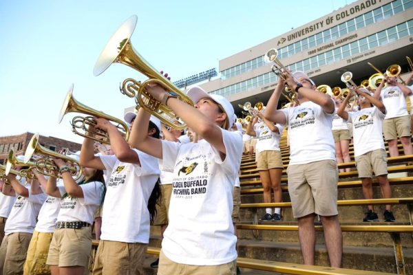CU Boulder marching band