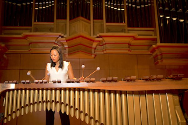 Ji Hye Jung, the new percussion professor at Blair
photos by Susan Urmy